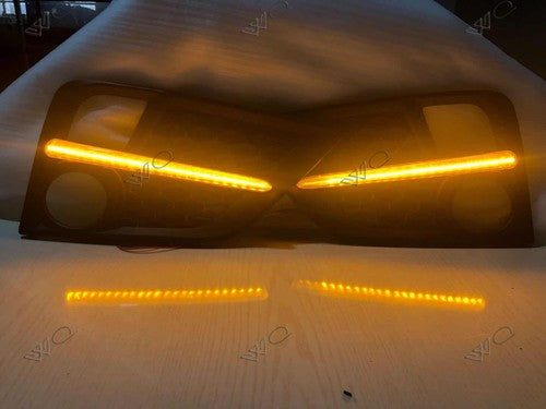 LED Turn Signal Fog Lights Covers Double Colour for Honda Odyssey 2018 2019 2020