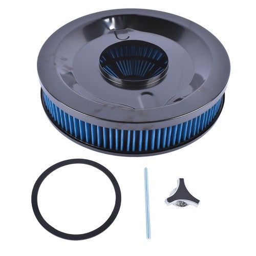 14" x 3" Blue Air Cleaner Set Super Flow Washable Blue Extraflow for Chevy Ford