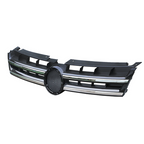 Front Bumper Upper Grille Grill w/ Chrome Trim for 2011-2014 for VW Touareg