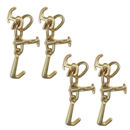4X RTJ Cluster Hook Tow Truck Car Hauler Trailer Body Frame Hook WLL 4,700lb