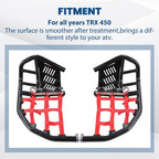 Nerf Bars Heel Guards Side Steps For Honda TRX450R 450ER Red Nets Black Nerfs