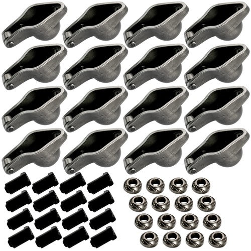 1.7 x 7/16" Stud Steel Roller Rocker Arms Set with Balls for Big Block Chevy 454
