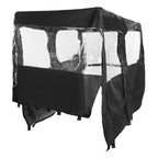 Full Cabin Cab Enclosure Soft Door for Polaris RZR-4 800 900 2010-2014 Black