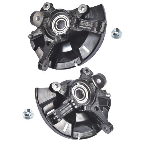 2Pcs Front Steering Knuckle Assembly for Dodge Attitude Hyundai Accent 1.4L 1.6L