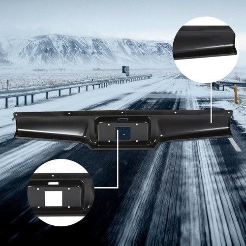 Rear Steel Bumper Roll Pan For Chevy S10 GMC S15 Sonoma Pickup 1982-1993 Black