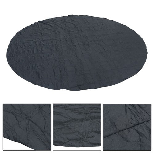 12ft Round Outdoor Inflatable Hot Tub Mat Pool Liner Pad Heavy Duty 12'(Black)