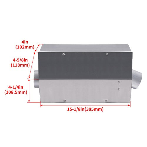 Aluminum Alloy Air Intake Filter Box For Polaris RZR XP XP4 1000 Turbo S 2014-23