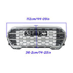 Compatible For GMC Terrain 22-23 Front Bumper Grille Chrome Without Camera Hole