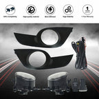For Nissan Altima 2013-2015 Sedan Clear Fog Lights Full Kit Switch+Harness