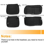 For 14-2018 Chevy Silverado LT DOUBLE Cab Full Set Seat Cover Black Replacement