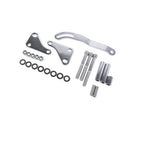 For Chevy SBC 265 283 Chrome Steel Power Steering Pump With Bracket Kit & Pulley