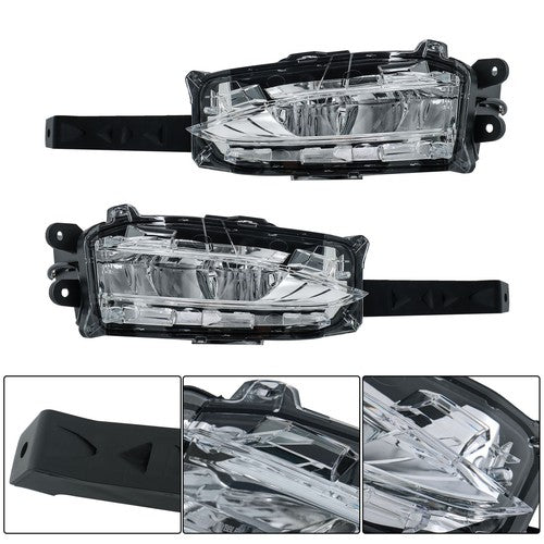 Left+Right LED DRL Lamp Clear For RX350 RX450h Lexus 2020 2021 2022 Fog Light