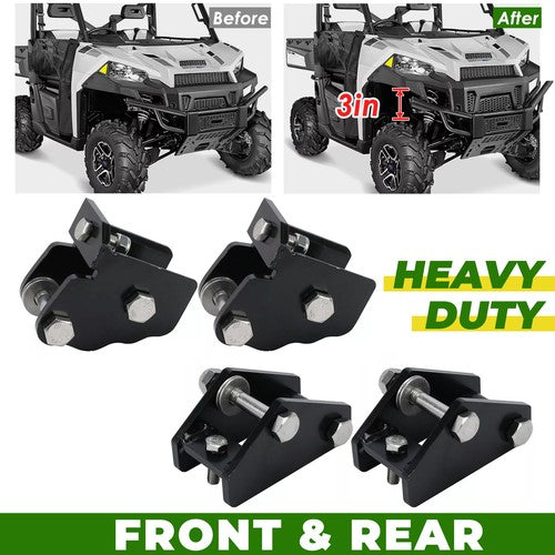 Front + Rear 3" Full Lift Kits For Polaris Ranger Fullsize 570 XP 900 1000 Crew