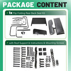 Flip Folding Rear Seat Kit Back Seat For 2000.5-Up Club Car DS Golf Cart 400 lbs