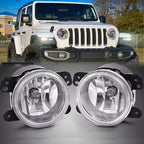 Pair 4 inch Fog Lights Front Bumper Driving Lamps for Jeep Wrangler JL JT JK