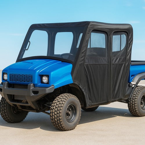 New Soft Door Full Cabin Cab Enclosure For Kawasaki Mule 4000 4010 Transport UTV