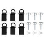 6 Pack Stake Pocket D Ring Tie Downs Utility for Flatbed Trucks and Trailer