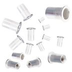 Metric M3-M8 + SAE 6-32-1/4-20 Aluminum Rivet Nut Rivnut Nutsert Kit 300Pcs