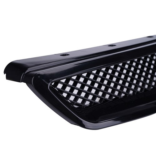 JDM Type R Black Grille & LED Fog Lights 3PCS for 1999-2000 Honda Civic