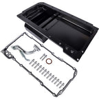 New Black Front Sump Oil Pan Kit Aluminum for GM LS LS1 LS2 LS3 LS6 Engine 81004