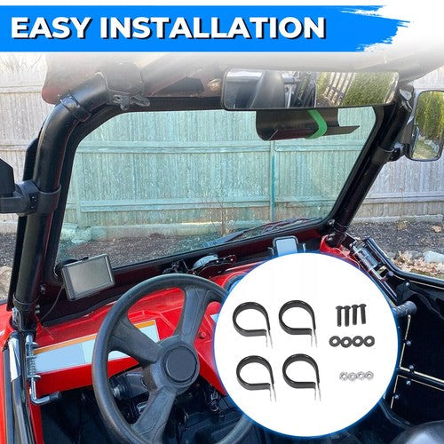 Full Glass Windshield With Wiper for 2008-2014 Polaris RZR 570 800 XP 900