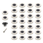 30Pcs 2" - 8mm Thick Wool Fabric Disc Polishing Buffing Pads Wheels 1/4" Shank