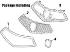 Front Bumper Chrome Grille Grill Assembly for 2018-2020 for Acura TLX