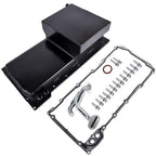 New Black Front Sump Oil Pan Kit Aluminum for GM LS LS1 LS2 LS3 LS6 Engine 81004