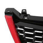 Front Grille Bumper Grill ABS Red Trim for Subaru Forester 2014-2018 STI Style