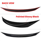 Gloss Black Front Hood Bumper Upper Nose Cover for Honda Civic Si 2016-2021