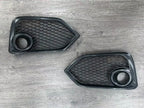 Fog Light Lamp Covers Fit 2017-2021 for Honda Civic Type R Black Open Mesh