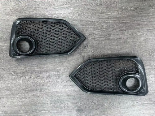 Fog Light Lamp Covers Fit 2017-2021 for Honda Civic Type R Black Open Mesh