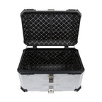 65L Top Case Tail Box Waterproof Luggage Scooter Trunk Storage Silver Motorcycle