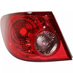 4PCS Rear Tail Lights Lamp Clear & Red Lens for 2003-2008 for Toyota Corolla