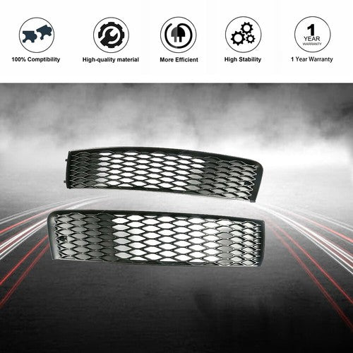 2Pcs Front Bumper Outer Grille Left+Right For Audi Q7 S-line Sport 2011-2015