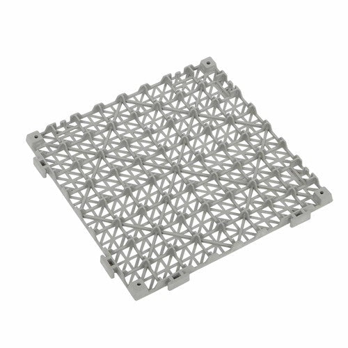 55PCS 12 x 12in Interlocking Drainage Floor Tiles Modular Interlocking Tile Gray