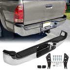 Chrome Rear Bumper Assembly Steel with Light for Toyota Tacoma Pickup 2005-2015