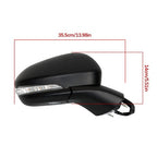 For Ford Fusion 2015 2016 2017 Side View Mirror W/ Right Side FO1321544 12 Pins