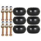 6 Pcs Plastic Mower Deck Wheel Raptor And Hardware Kit For Hustler 788166 781567