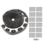 L-shaped Landscape Edging Border Kit 100' No-Dig Garden 1.5" Edge Lawn Border