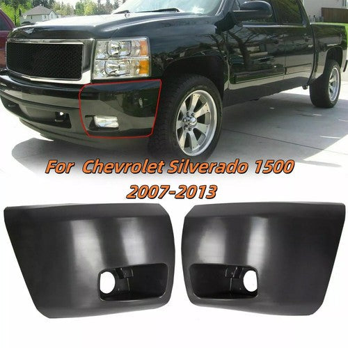 LH RH Bumper End Extension with Fog Lamp Hole for 2007-2013 Chevy Silverado 1500