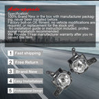 For Toyota RAV4 2013-2015 4DR Front Bumper Fog Lights Lamps+Switch Kit Clear