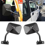 Quick Release Side Hinge View Mirrors for Jeep Wrangler TJ JK 1997-2018