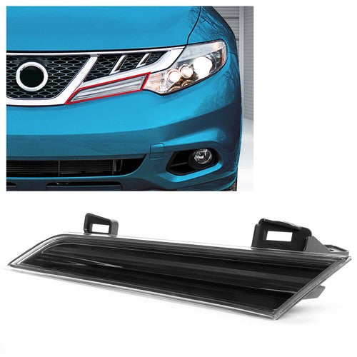 Left LH Dark Gray Headlight Reflector Panel for 09-14 10 11 12 13 Nissan Murano