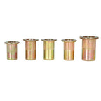 Zinc Steel Rivet Nut Kit 300 Pack Rivnut Nutsert Assort 150pcs Metric+150pcs SAE