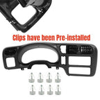 Black Dash Trim Bezel Fit For 1998 2004 Blazer Jimmy Sonoma S10 Bravada