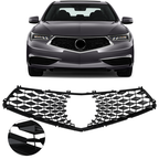 Front Bumper Black Grille Grill Assembly for 2018-2020 for Acura TLX 1PCS