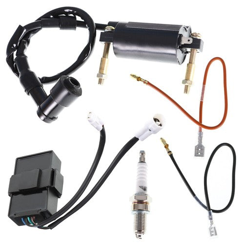 For Kawasaki Ignition Coil CDI W/ Spark Plug Kit ATV Bayou 300 KLF300B 1988-2004
