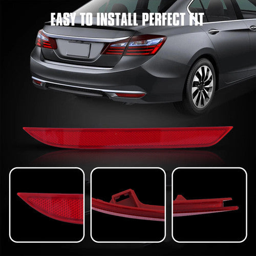 Rear Bumper Trim Molding Reflector Tail Light for 2016-2017 Honda Accord Sedan