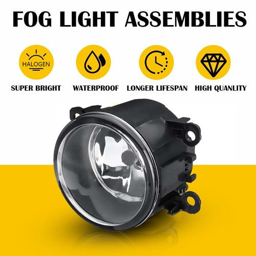 Bumper Clear Fog Light Lamp Replaces Lens Pair for Nissan Pathfinder 2017-2020